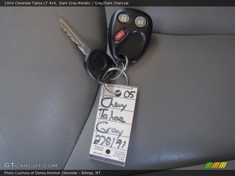 Dark Gray Metallic / Gray/Dark Charcoal 2004 Chevrolet Tahoe LT 4x4