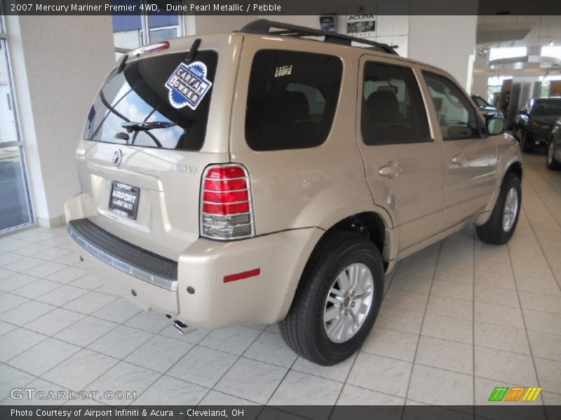 Dune Pearl Metallic / Pebble 2007 Mercury Mariner Premier 4WD