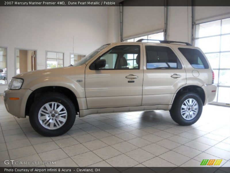 Dune Pearl Metallic / Pebble 2007 Mercury Mariner Premier 4WD