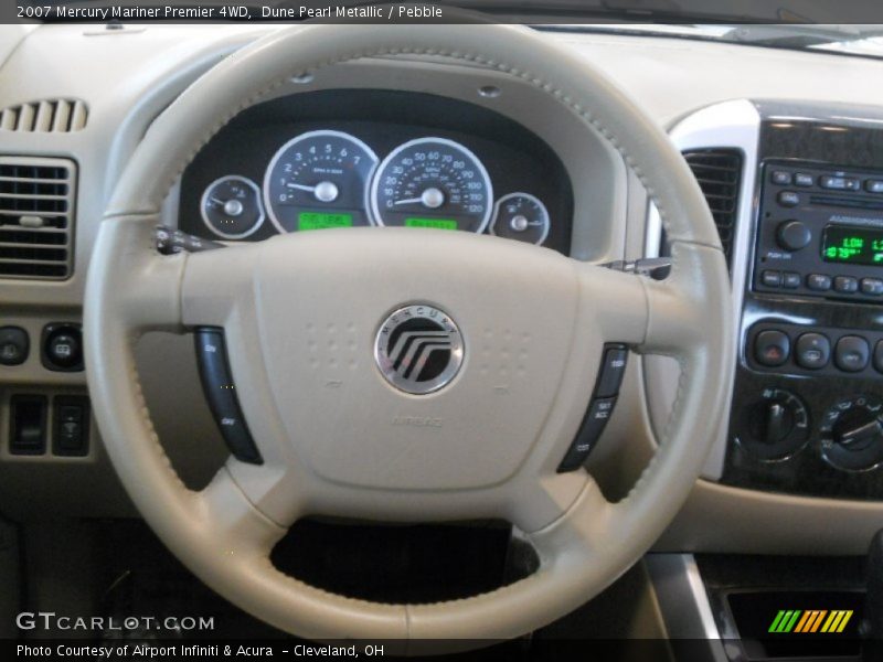Dune Pearl Metallic / Pebble 2007 Mercury Mariner Premier 4WD
