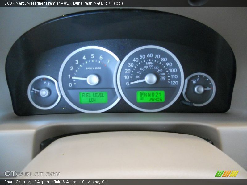Dune Pearl Metallic / Pebble 2007 Mercury Mariner Premier 4WD