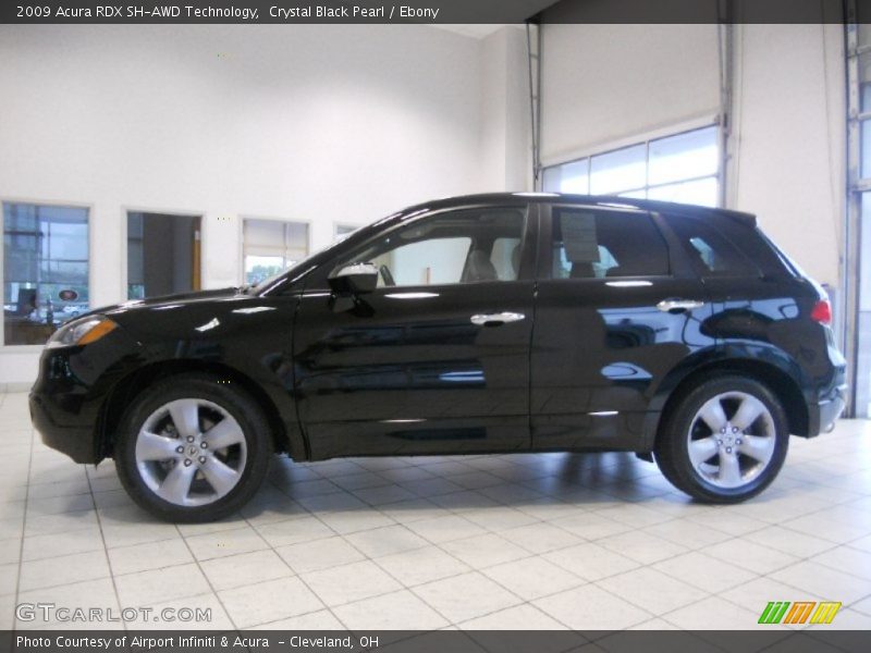 Crystal Black Pearl / Ebony 2009 Acura RDX SH-AWD Technology