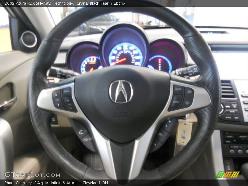 Crystal Black Pearl / Ebony 2009 Acura RDX SH-AWD Technology