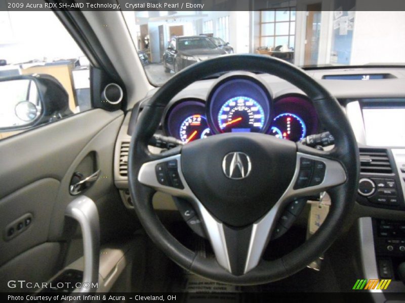 Crystal Black Pearl / Ebony 2009 Acura RDX SH-AWD Technology