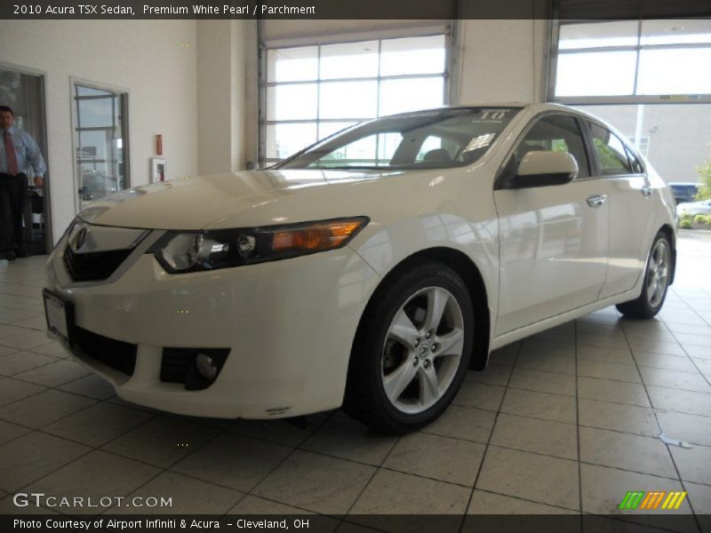 Premium White Pearl / Parchment 2010 Acura TSX Sedan