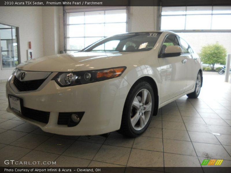 Premium White Pearl / Parchment 2010 Acura TSX Sedan