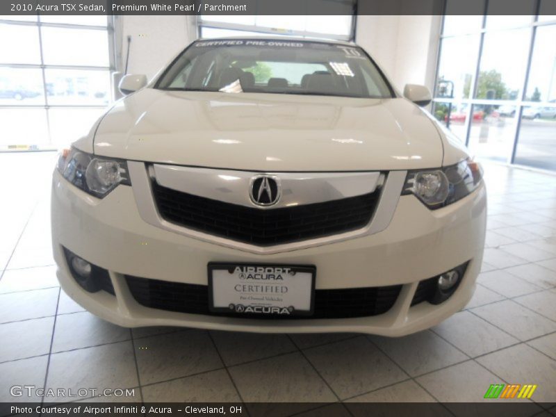 Premium White Pearl / Parchment 2010 Acura TSX Sedan