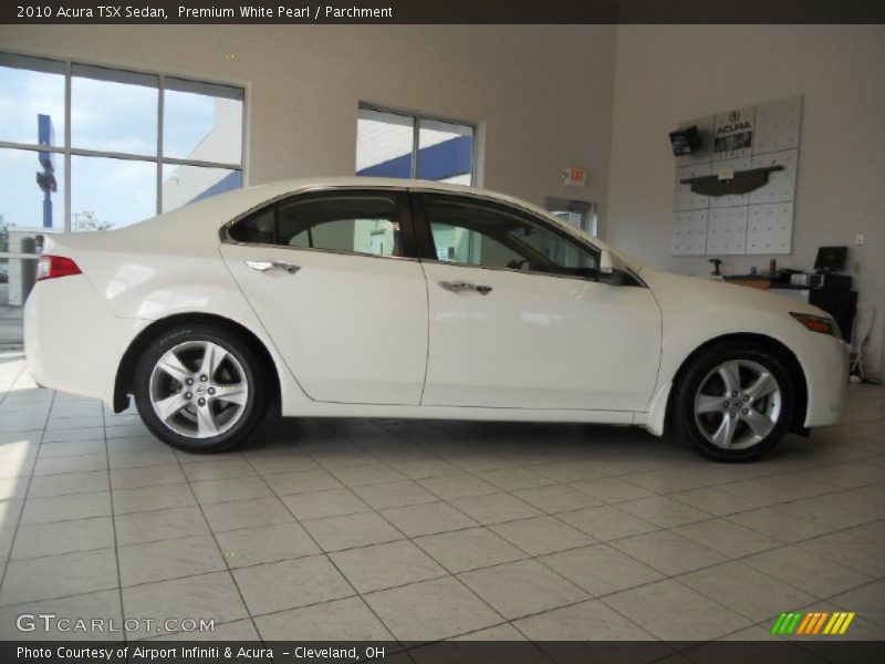 Premium White Pearl / Parchment 2010 Acura TSX Sedan