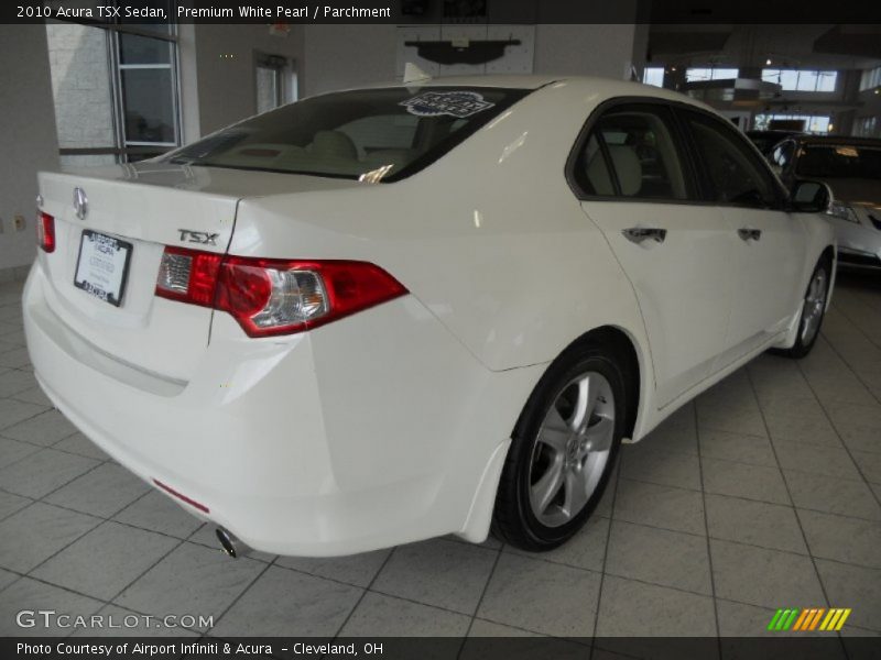 Premium White Pearl / Parchment 2010 Acura TSX Sedan