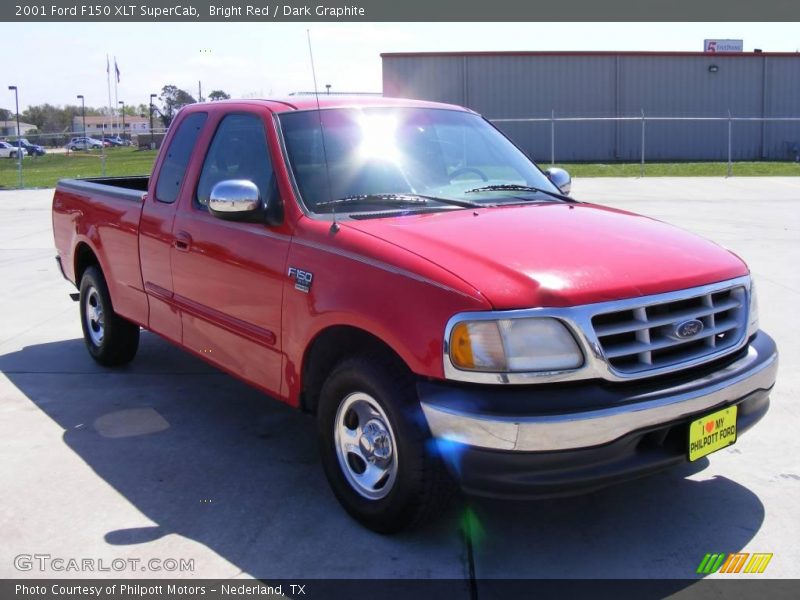 Bright Red / Dark Graphite 2001 Ford F150 XLT SuperCab