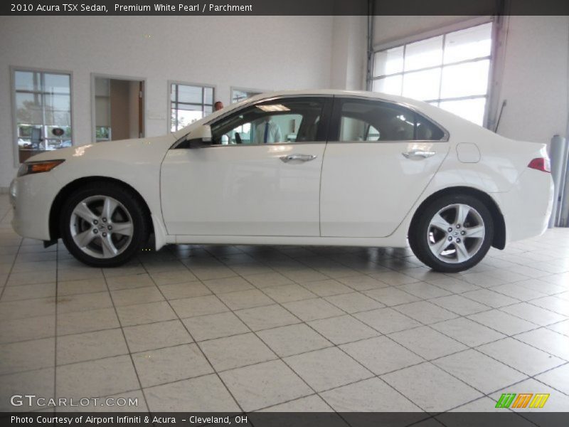 Premium White Pearl / Parchment 2010 Acura TSX Sedan