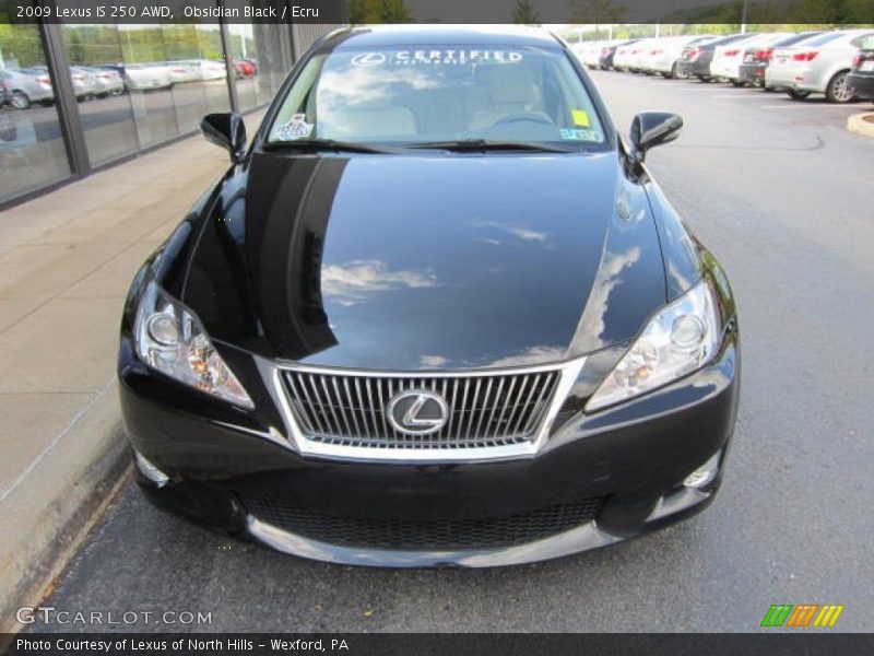Obsidian Black / Ecru 2009 Lexus IS 250 AWD
