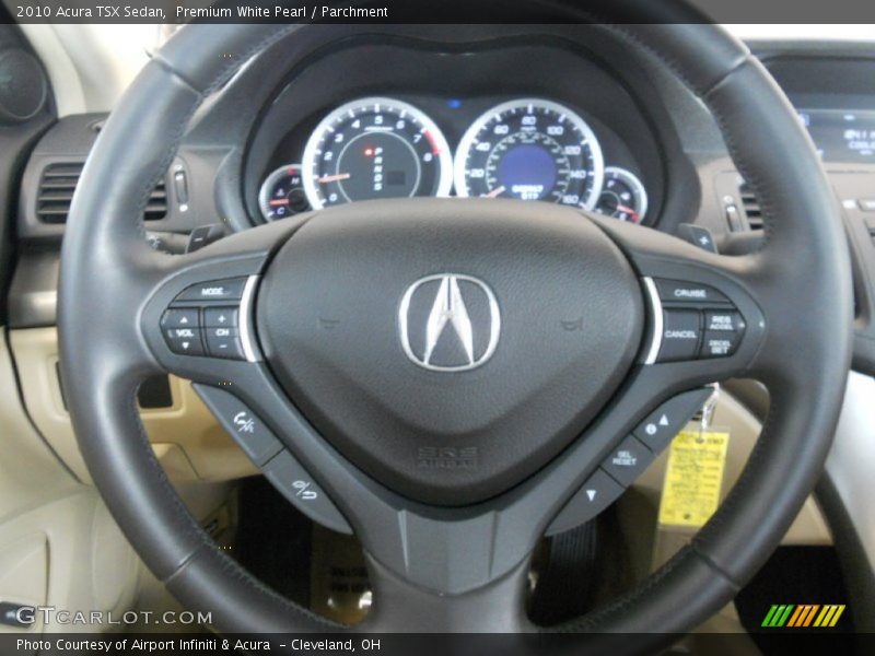 Premium White Pearl / Parchment 2010 Acura TSX Sedan