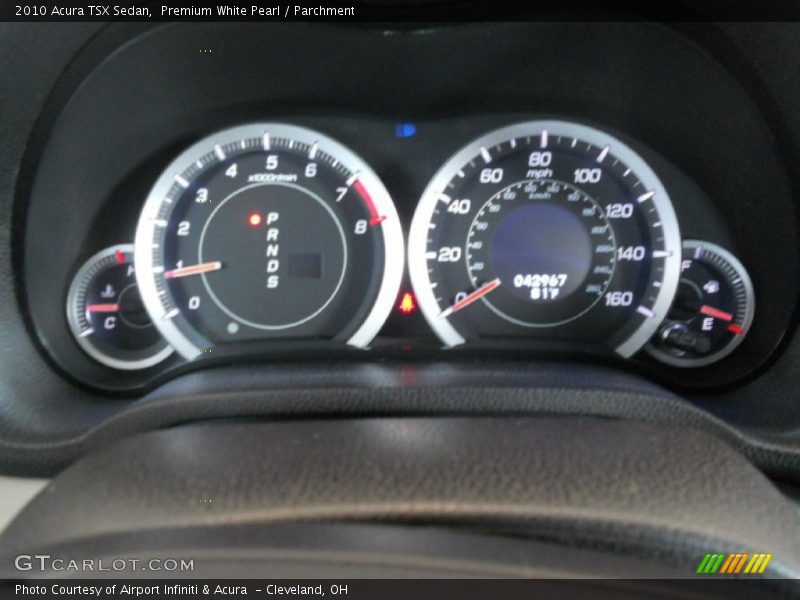 Premium White Pearl / Parchment 2010 Acura TSX Sedan