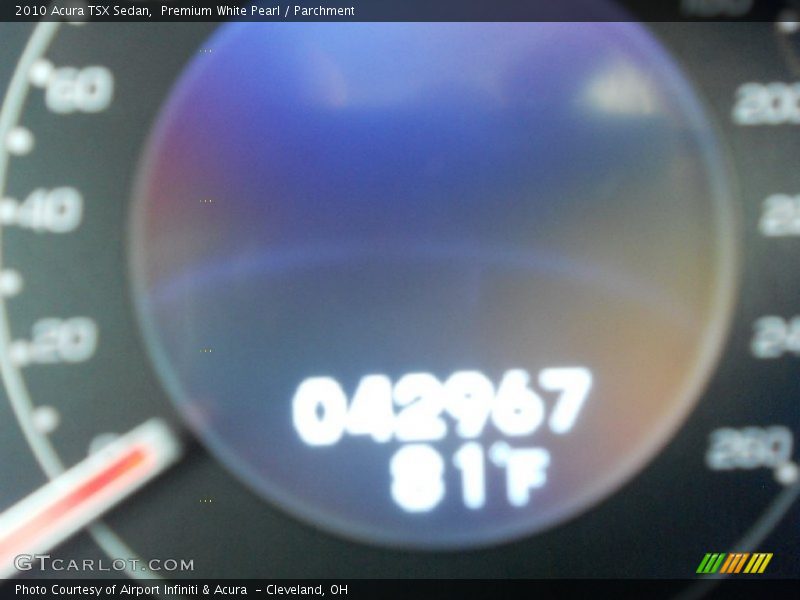 Premium White Pearl / Parchment 2010 Acura TSX Sedan