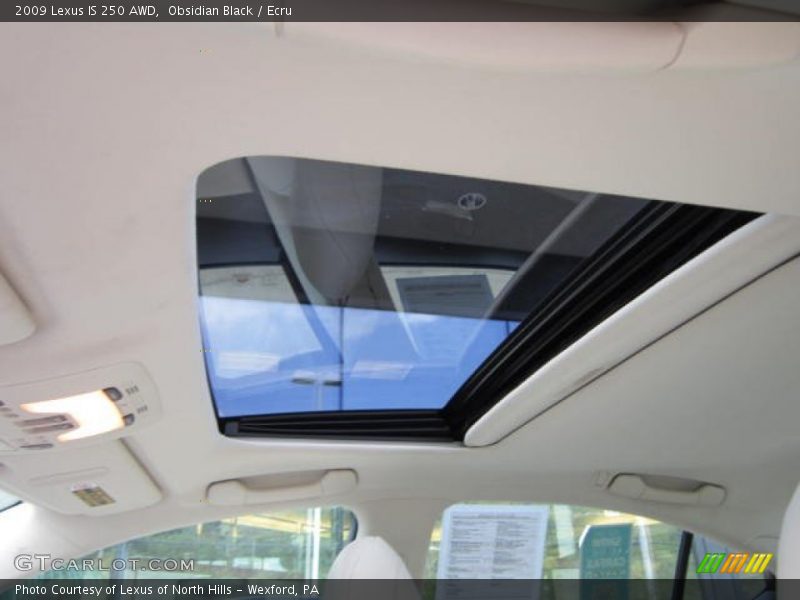 Obsidian Black / Ecru 2009 Lexus IS 250 AWD