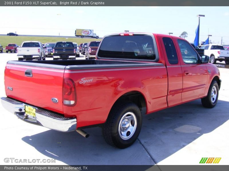 Bright Red / Dark Graphite 2001 Ford F150 XLT SuperCab