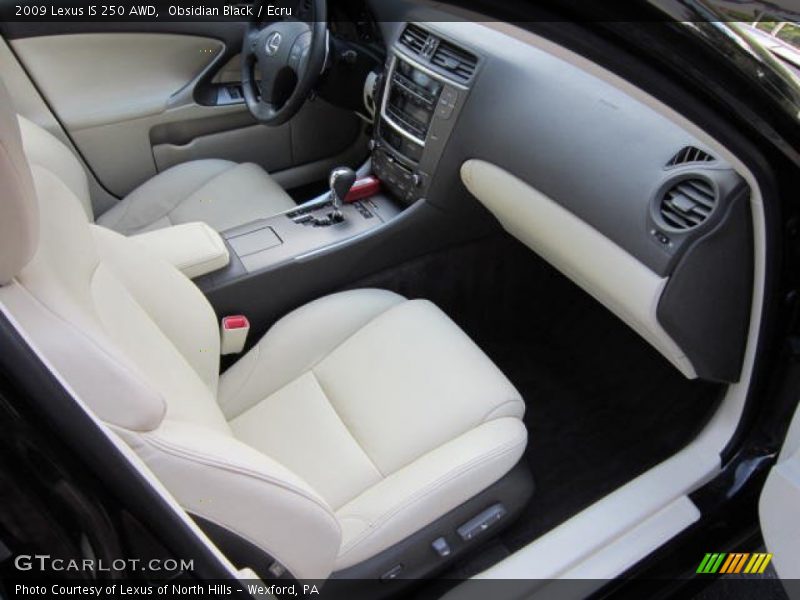 Obsidian Black / Ecru 2009 Lexus IS 250 AWD