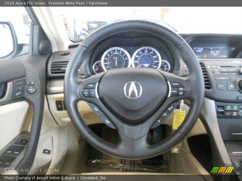 Premium White Pearl / Parchment 2010 Acura TSX Sedan