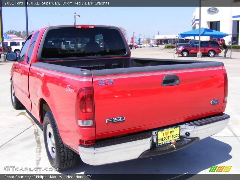 Bright Red / Dark Graphite 2001 Ford F150 XLT SuperCab