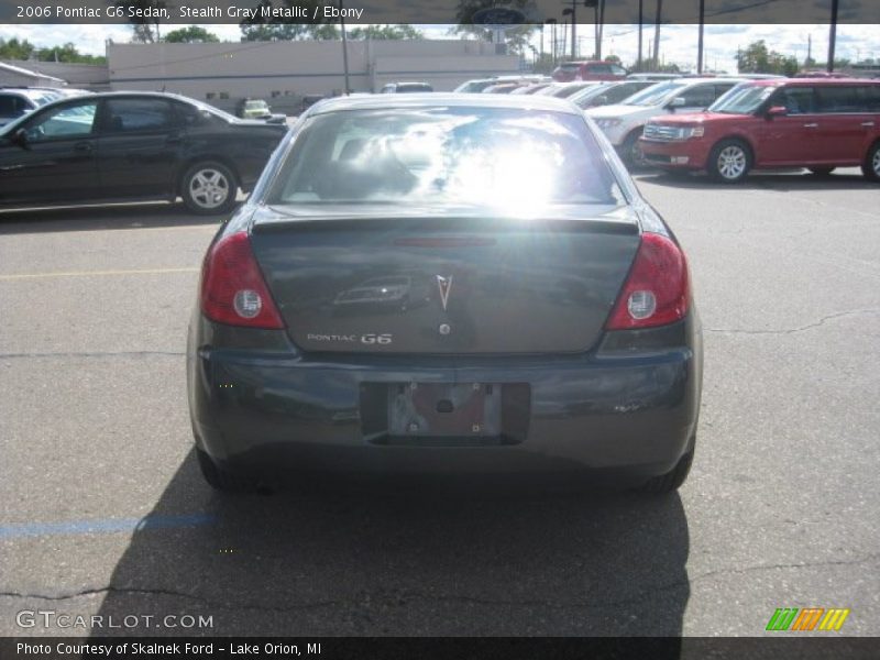 Stealth Gray Metallic / Ebony 2006 Pontiac G6 Sedan