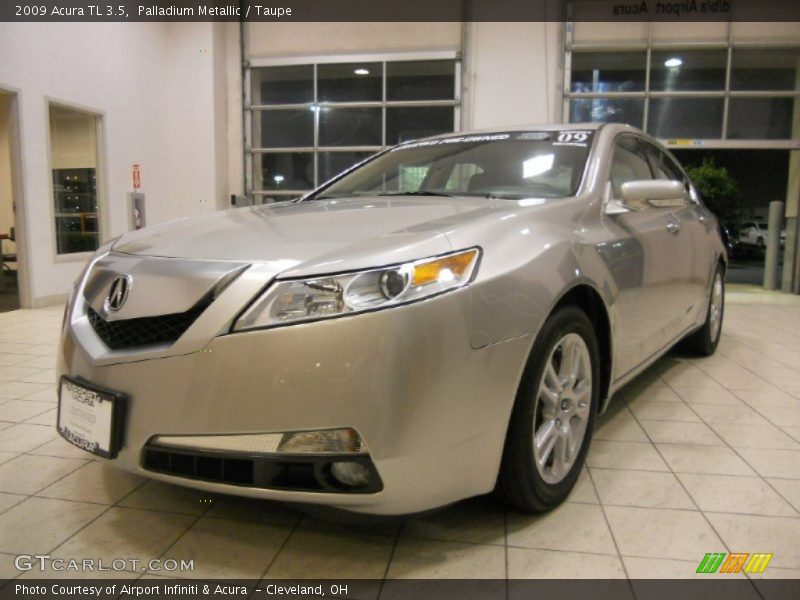 Palladium Metallic / Taupe 2009 Acura TL 3.5