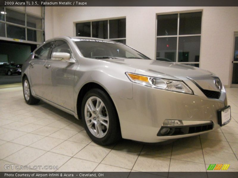 Palladium Metallic / Taupe 2009 Acura TL 3.5