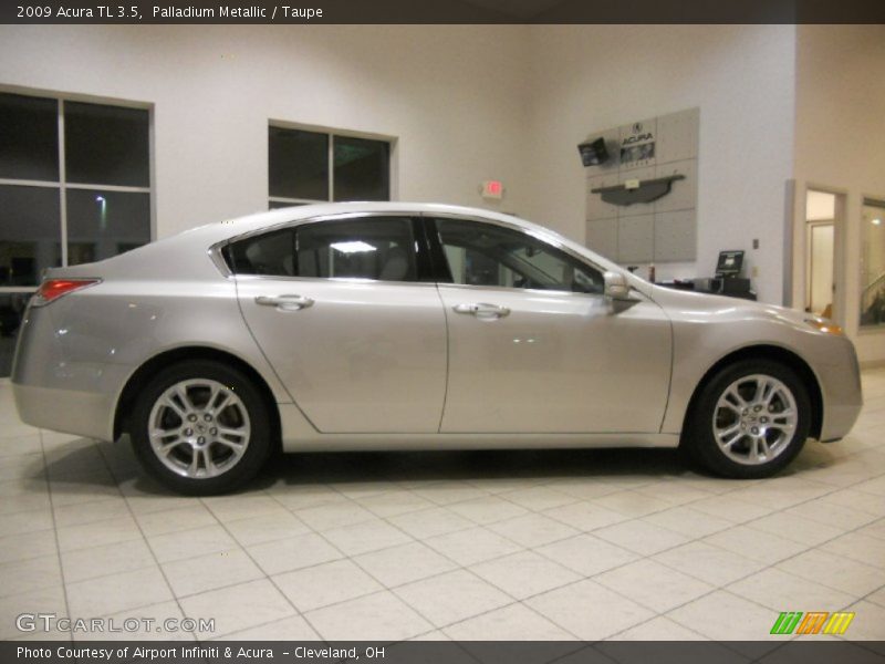 Palladium Metallic / Taupe 2009 Acura TL 3.5