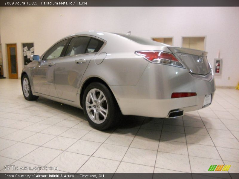 Palladium Metallic / Taupe 2009 Acura TL 3.5