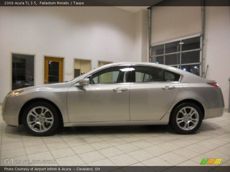 Palladium Metallic / Taupe 2009 Acura TL 3.5