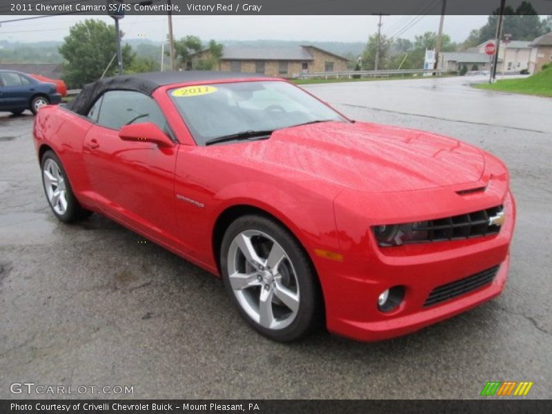 Front 3/4 View of 2011 Camaro SS/RS Convertible