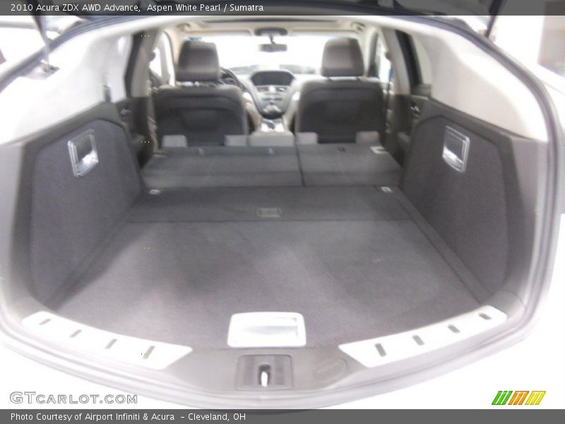 Aspen White Pearl / Sumatra 2010 Acura ZDX AWD Advance