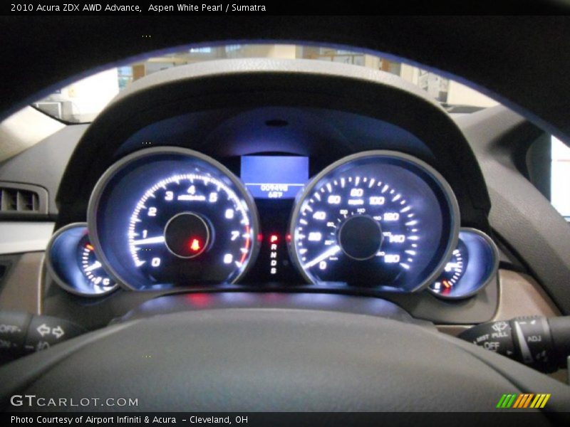 Aspen White Pearl / Sumatra 2010 Acura ZDX AWD Advance