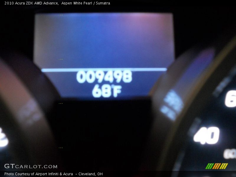 Aspen White Pearl / Sumatra 2010 Acura ZDX AWD Advance