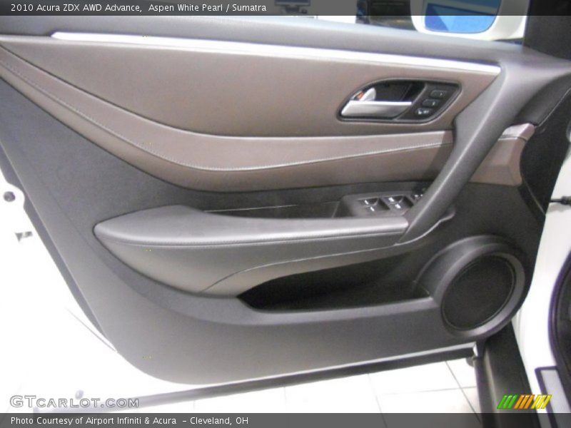 Aspen White Pearl / Sumatra 2010 Acura ZDX AWD Advance