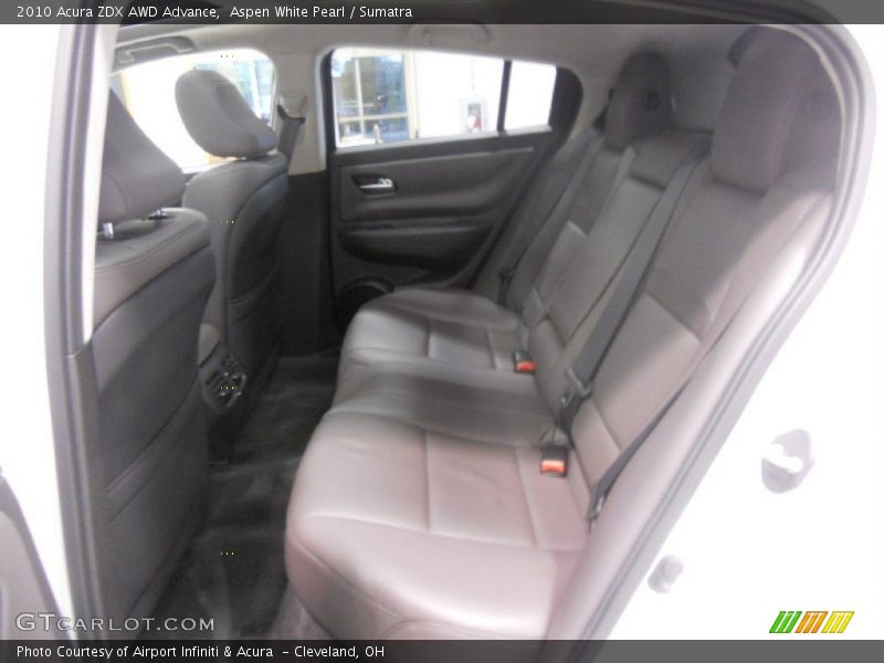Aspen White Pearl / Sumatra 2010 Acura ZDX AWD Advance