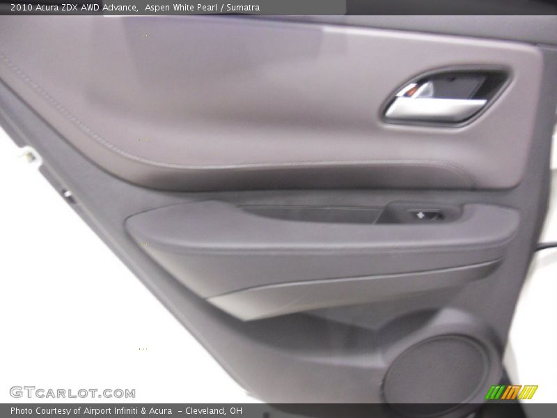 Aspen White Pearl / Sumatra 2010 Acura ZDX AWD Advance