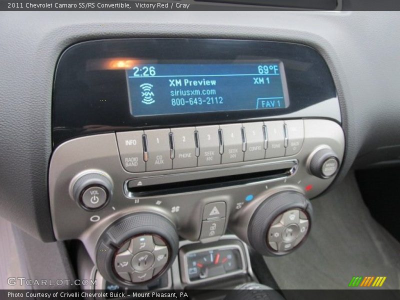 Victory Red / Gray 2011 Chevrolet Camaro SS/RS Convertible