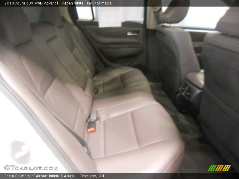 Aspen White Pearl / Sumatra 2010 Acura ZDX AWD Advance