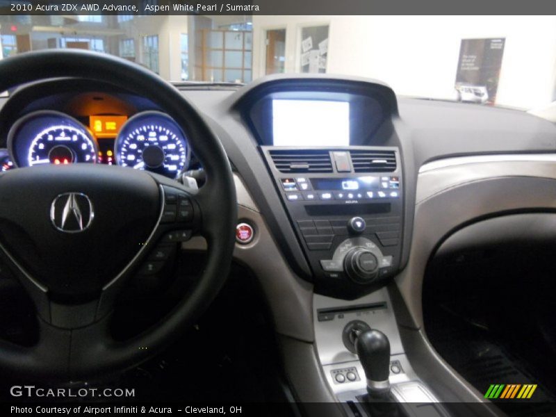 Aspen White Pearl / Sumatra 2010 Acura ZDX AWD Advance