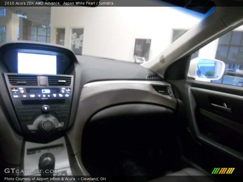 Aspen White Pearl / Sumatra 2010 Acura ZDX AWD Advance