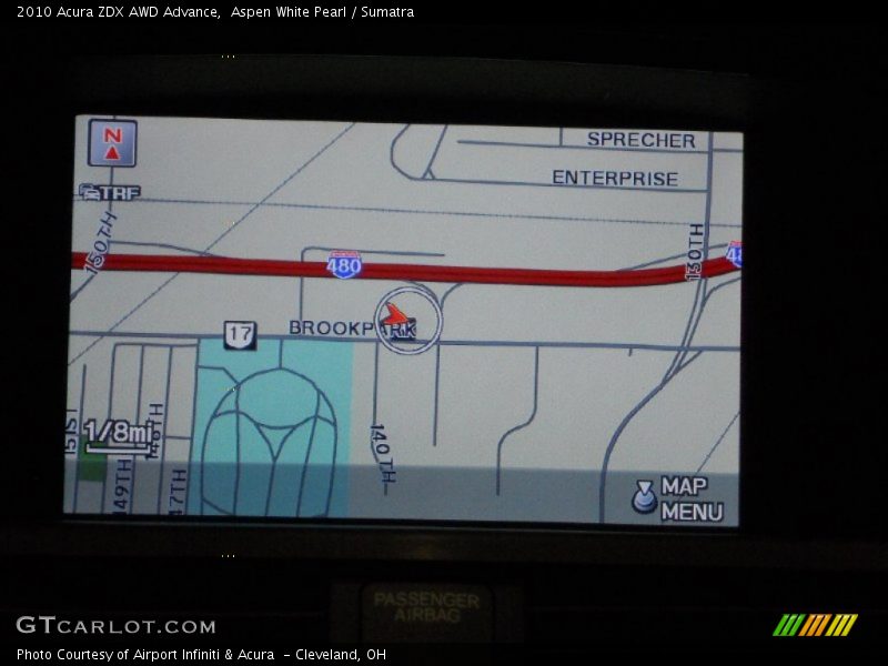 Navigation of 2010 ZDX AWD Advance
