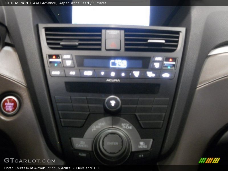 Aspen White Pearl / Sumatra 2010 Acura ZDX AWD Advance