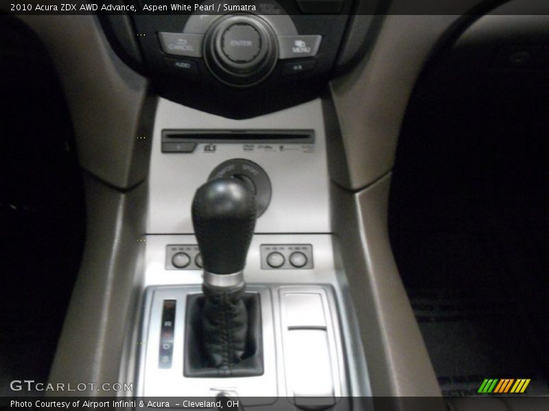 Aspen White Pearl / Sumatra 2010 Acura ZDX AWD Advance