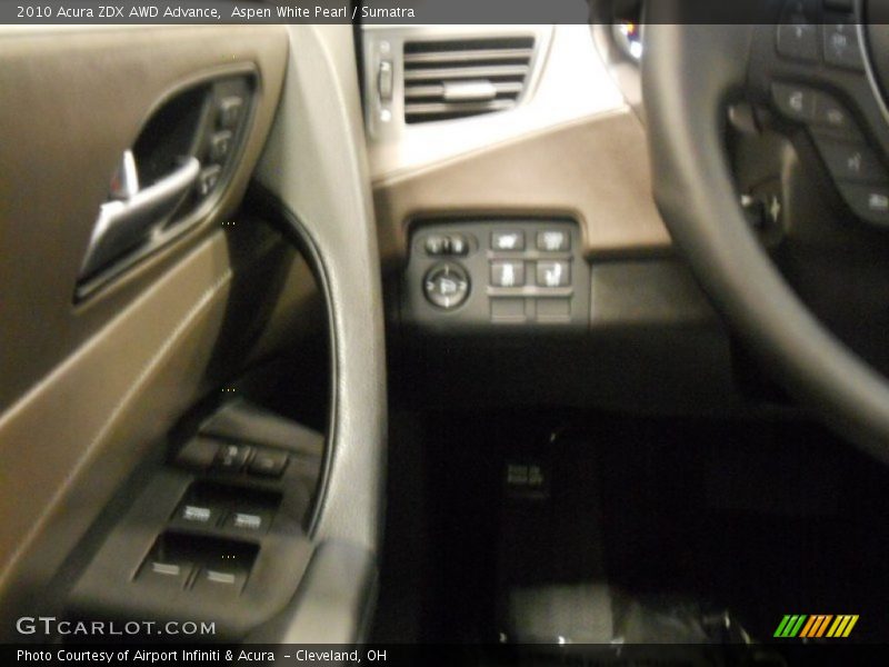 Aspen White Pearl / Sumatra 2010 Acura ZDX AWD Advance
