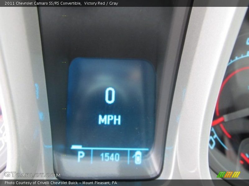 Victory Red / Gray 2011 Chevrolet Camaro SS/RS Convertible