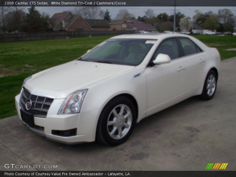 White Diamond Tri-Coat / Cashmere/Cocoa 2008 Cadillac CTS Sedan