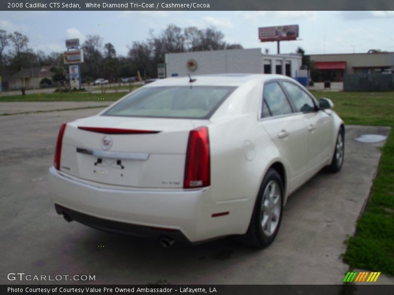 White Diamond Tri-Coat / Cashmere/Cocoa 2008 Cadillac CTS Sedan