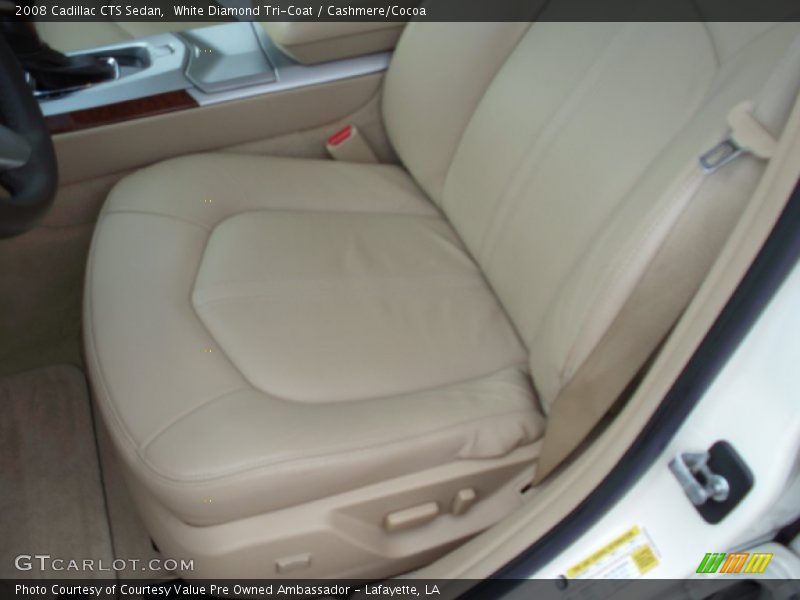 White Diamond Tri-Coat / Cashmere/Cocoa 2008 Cadillac CTS Sedan
