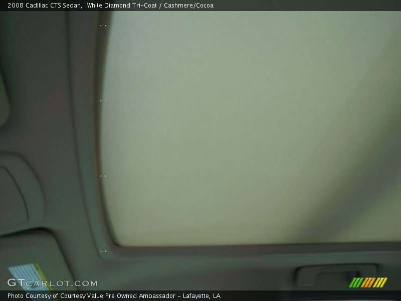 White Diamond Tri-Coat / Cashmere/Cocoa 2008 Cadillac CTS Sedan